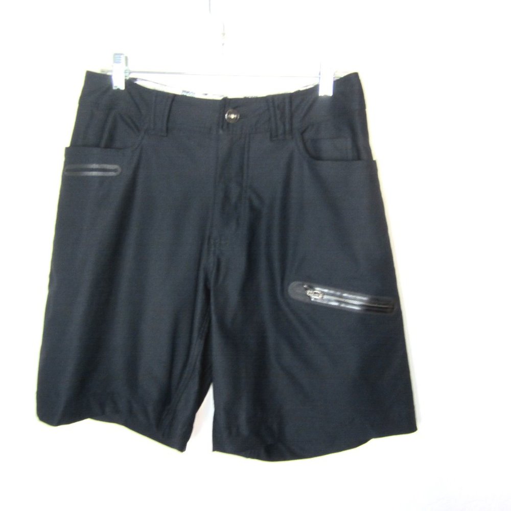 Lululemon Men's Size 32 Commute Tech Black Shorts Golf Biking Stretch 9.5" Ins
